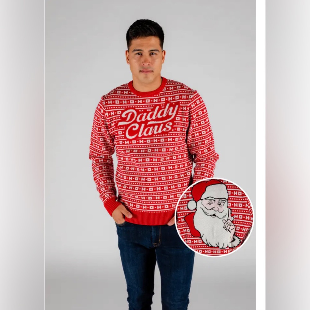 NIP Shinesty “Daddy Claus” Christmas Sweater